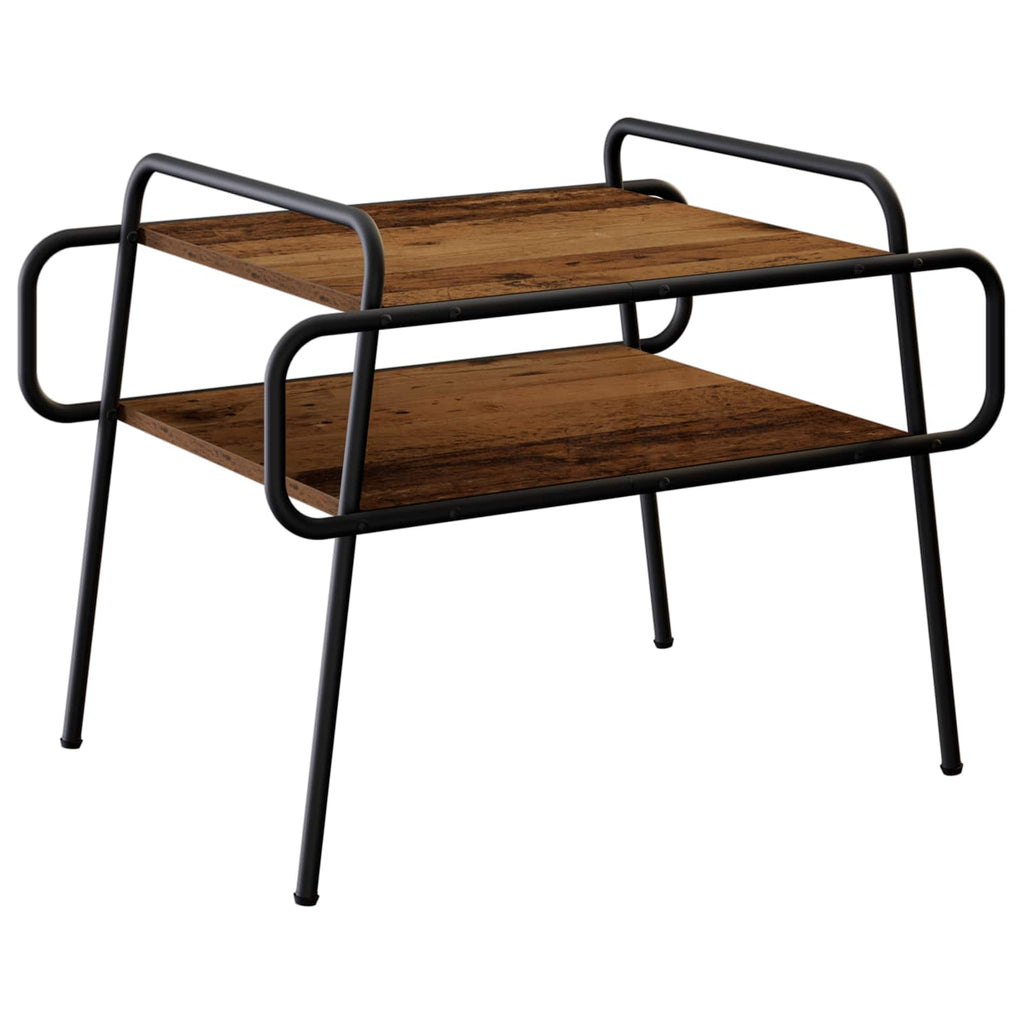 vidaXL Stolik kawowy Stare drewno 70 x 50 x 51 cm Drewno inżynieryjne