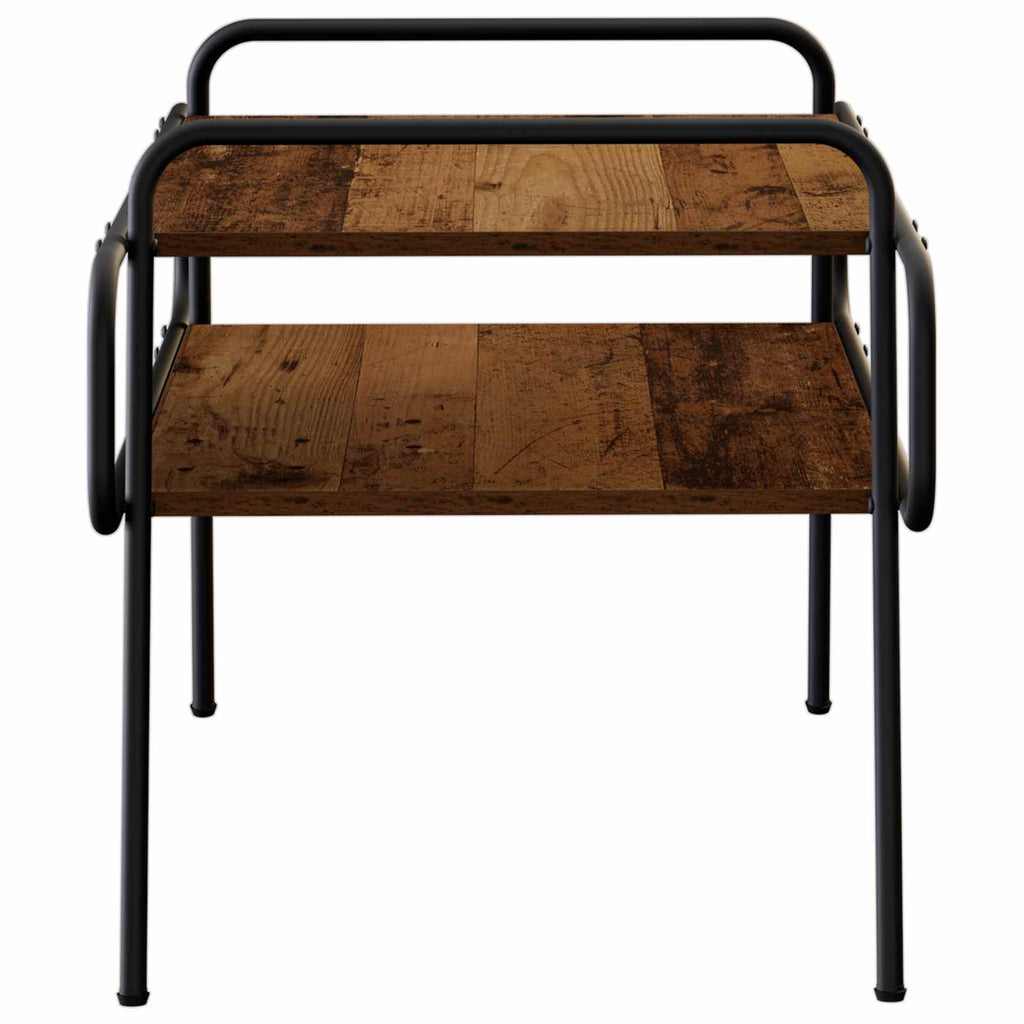 vidaXL Stolik kawowy Stare drewno 70 x 50 x 51 cm Drewno inżynieryjne