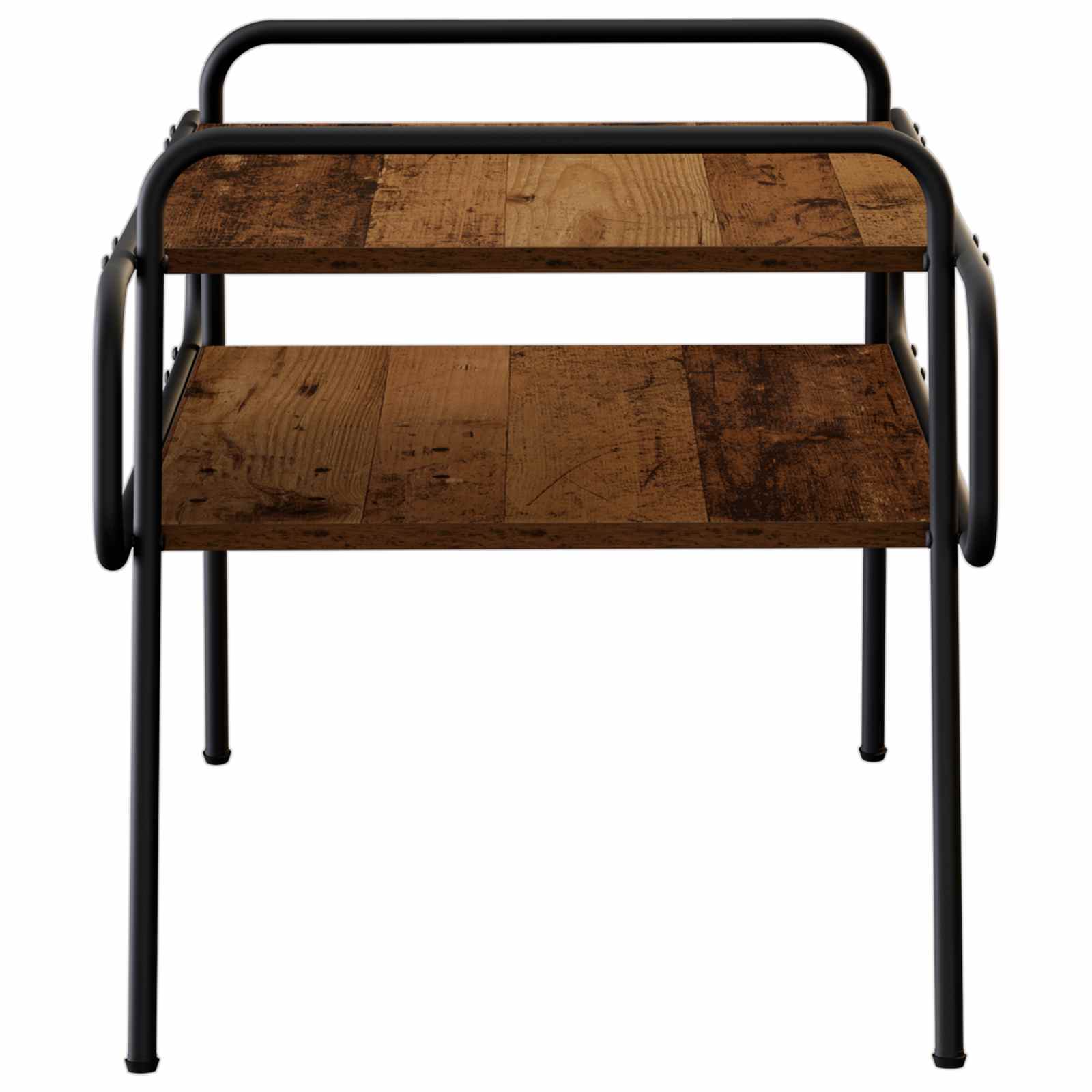 vidaXL Stolik kawowy Stare drewno 70 x 50 x 51 cm Drewno inżynieryjne