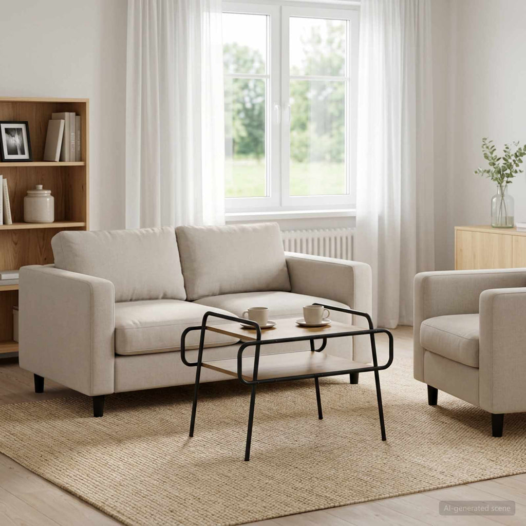 vidaXL Stolik kawowy Dąb artisan 70 x 50 x 51 cm Drewno inżynieryjne