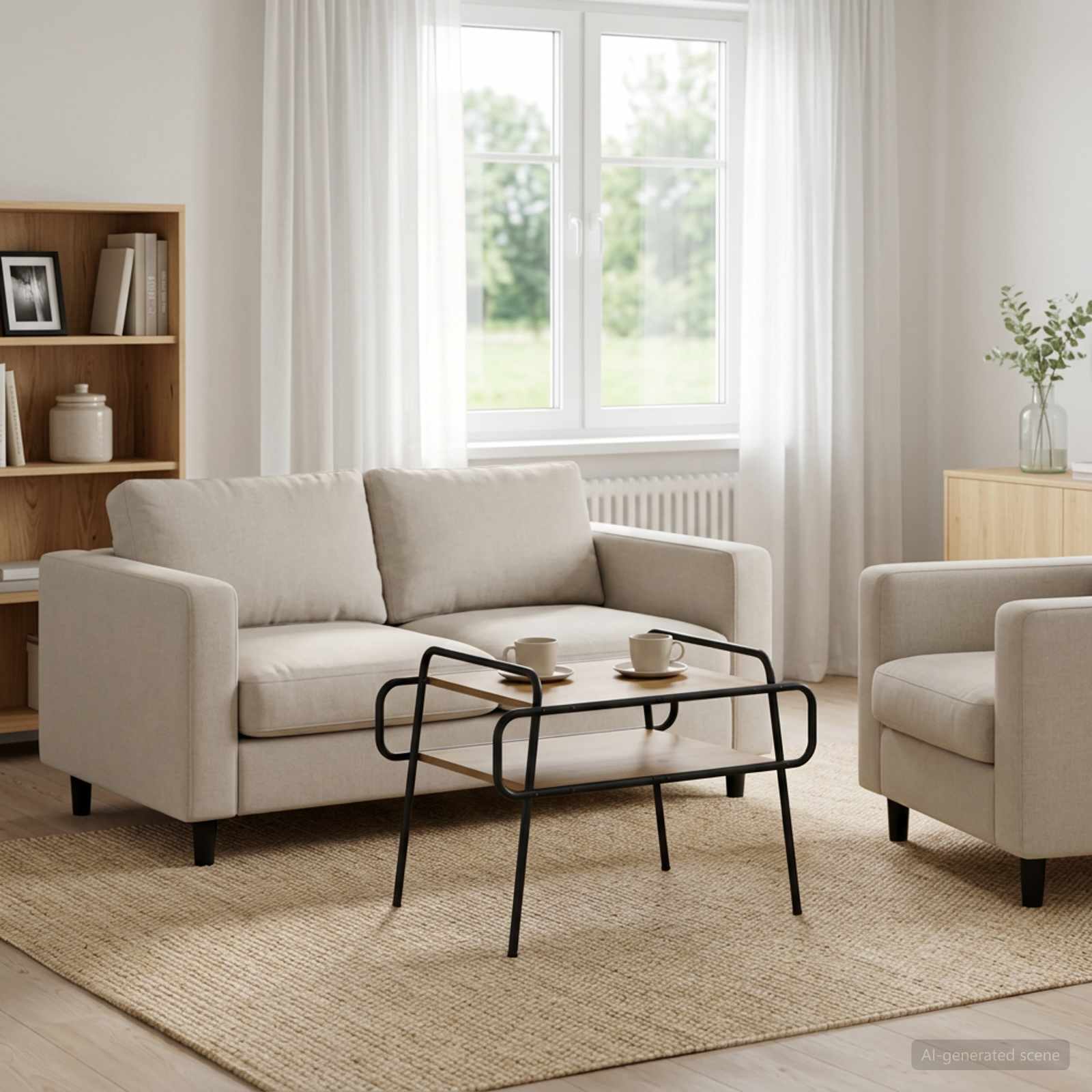 vidaXL Stolik kawowy Dąb artisan 70 x 50 x 51 cm Drewno inżynieryjne