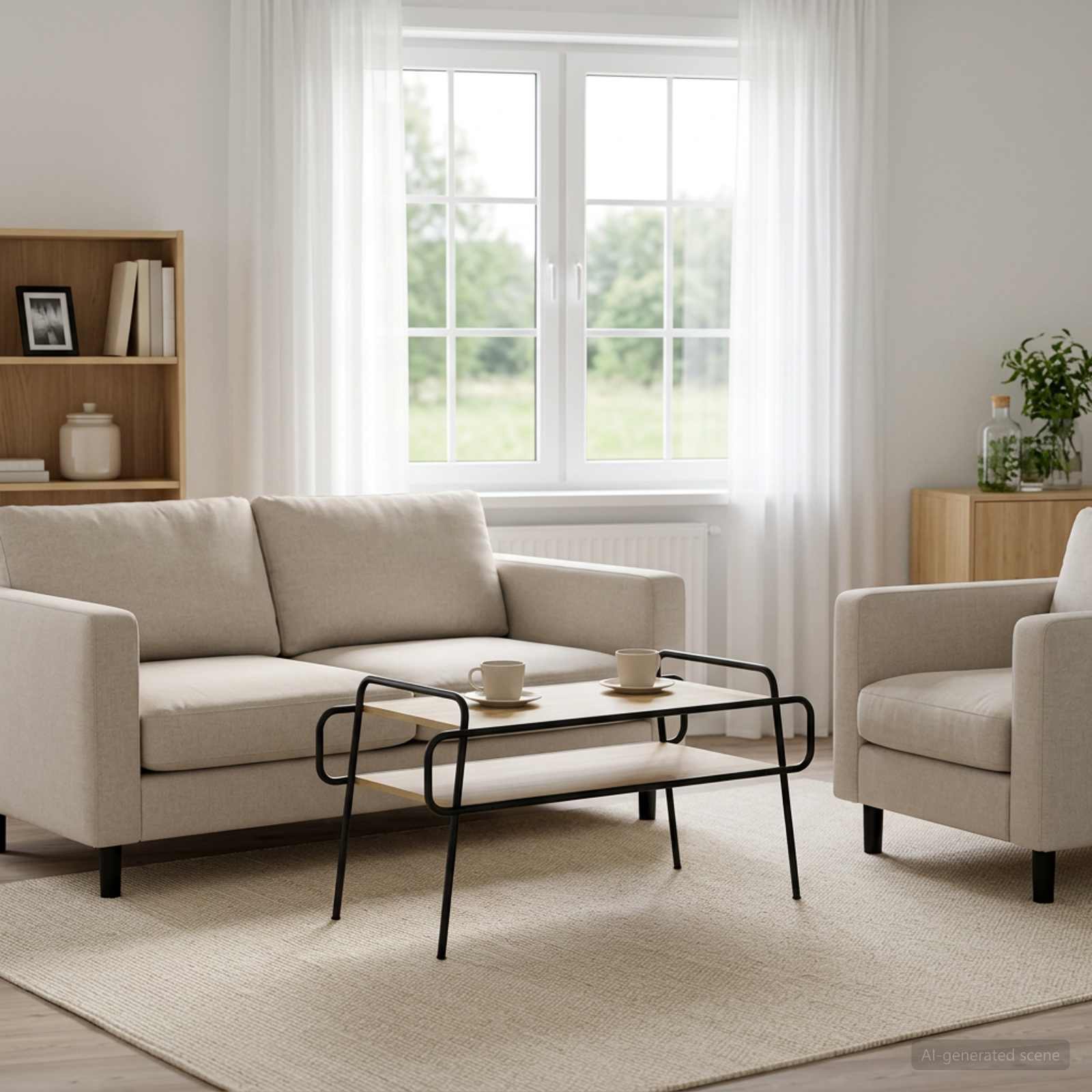 vidaXL Stolik kawowy dąb Sonoma 100 x 50 x 51 cm Drewno inżynieryjne