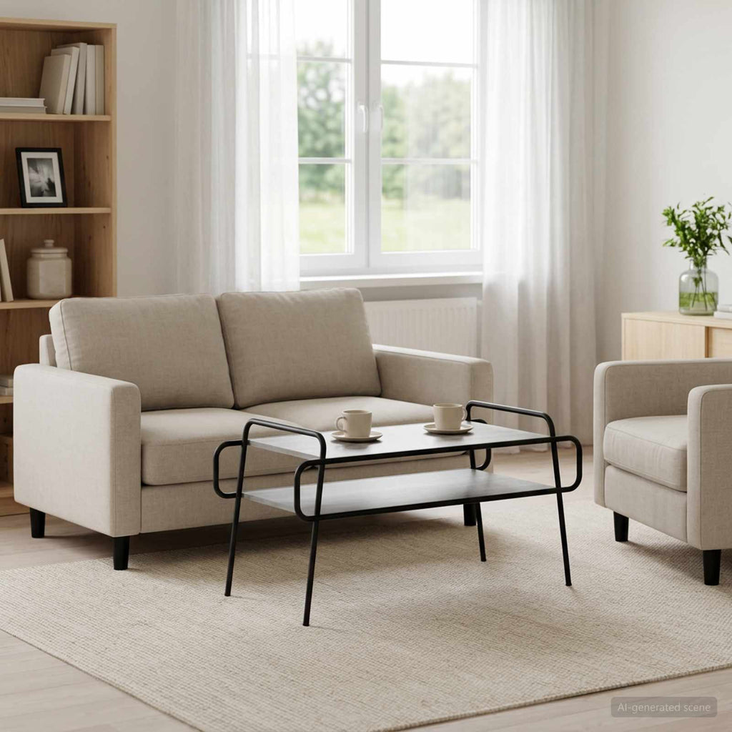 vidaXL Stolik kawowy Szary Sonoma 100 x 50 x 51 cm Drewno inżynieryjne
