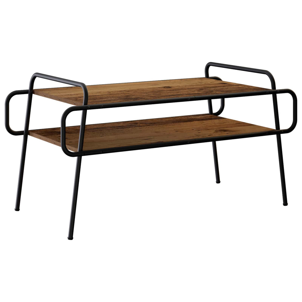 vidaXL Stolik kawowy Stare drewno 100 x 50 x 51 cm Drewno inżynieryjne