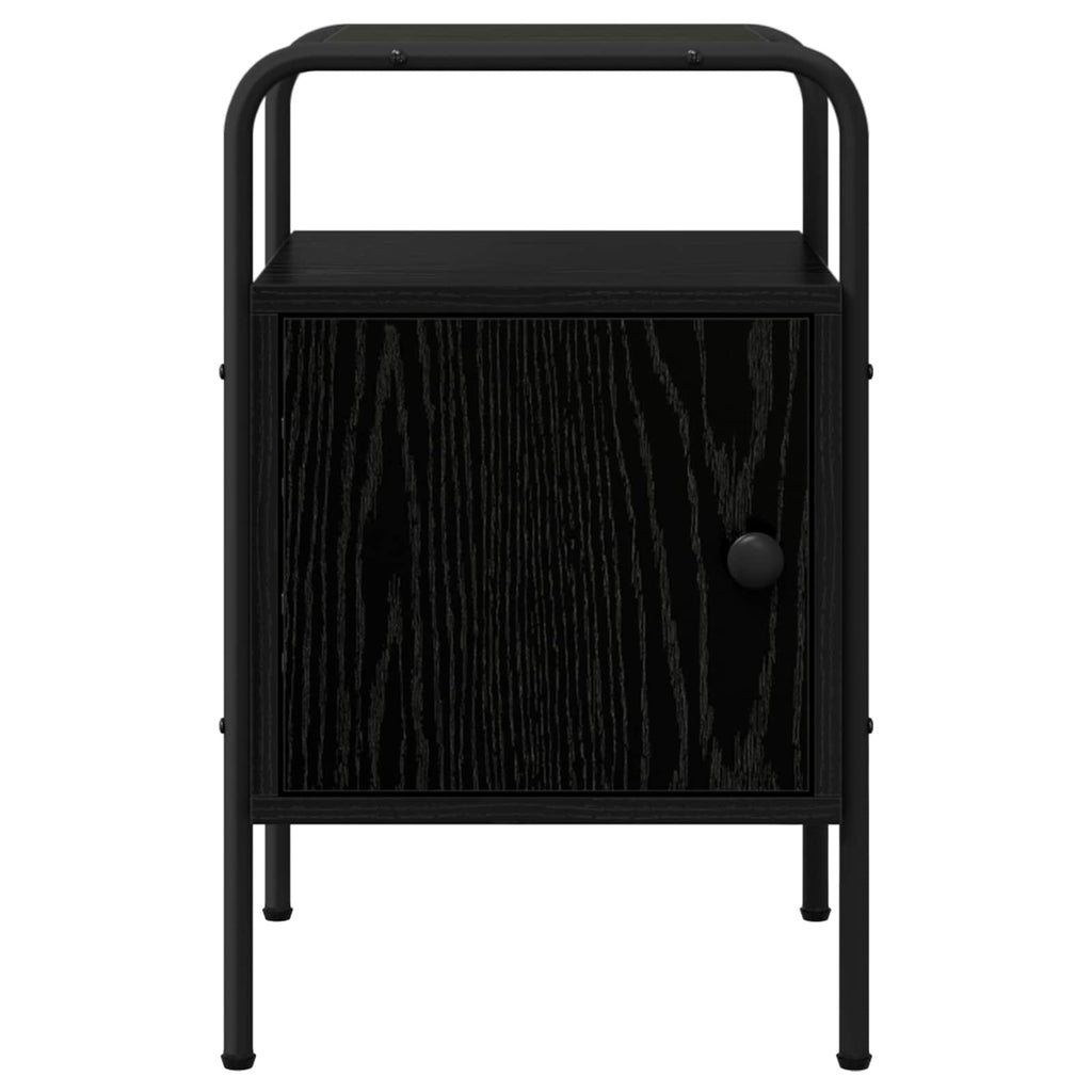 vidaXL Szafka Nocna Czarny dąb 35 x 36,5 x 56 cm Drewno inżynieryjne