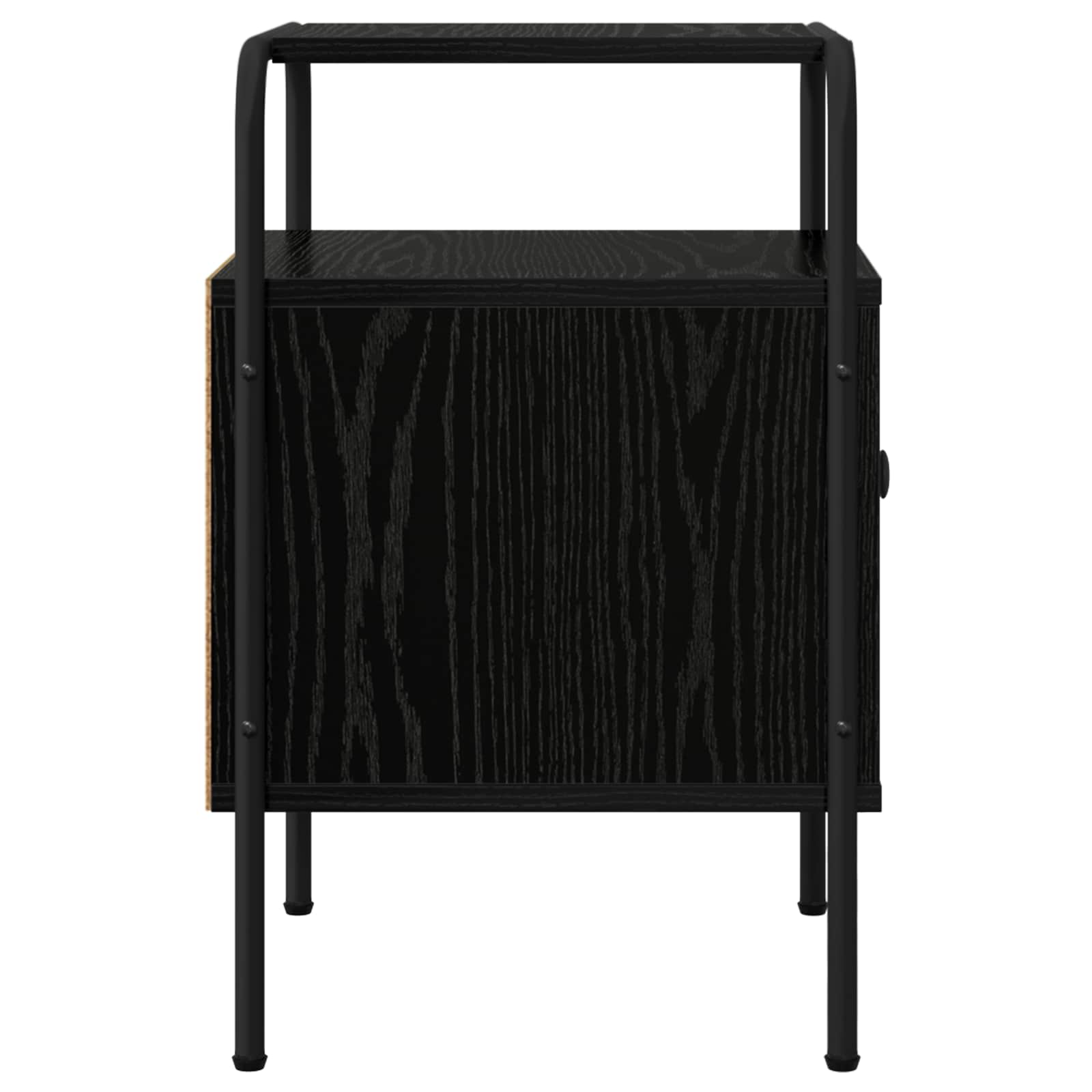 vidaXL Szafka Nocna Czarny dąb 35 x 36,5 x 56 cm Drewno inżynieryjne