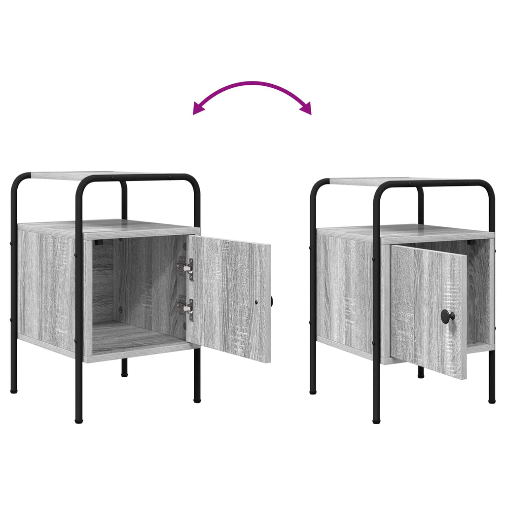 vidaXL Szafka Nocna Szary Sonoma 35 x 36,5 x 56 cm Drewno inżynieryjne