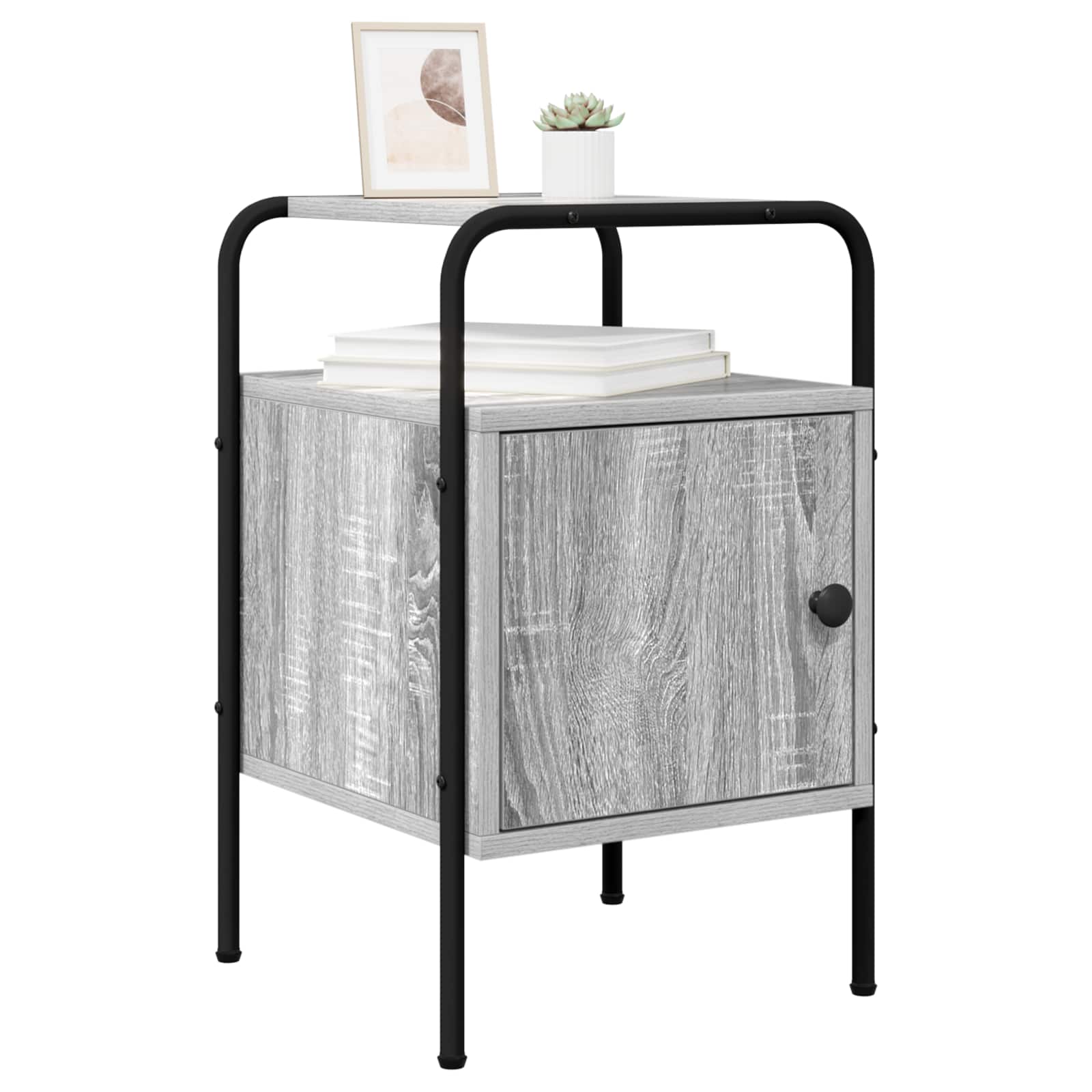 vidaXL Szafka Nocna Szary Sonoma 35 x 36,5 x 56 cm Drewno inżynieryjne