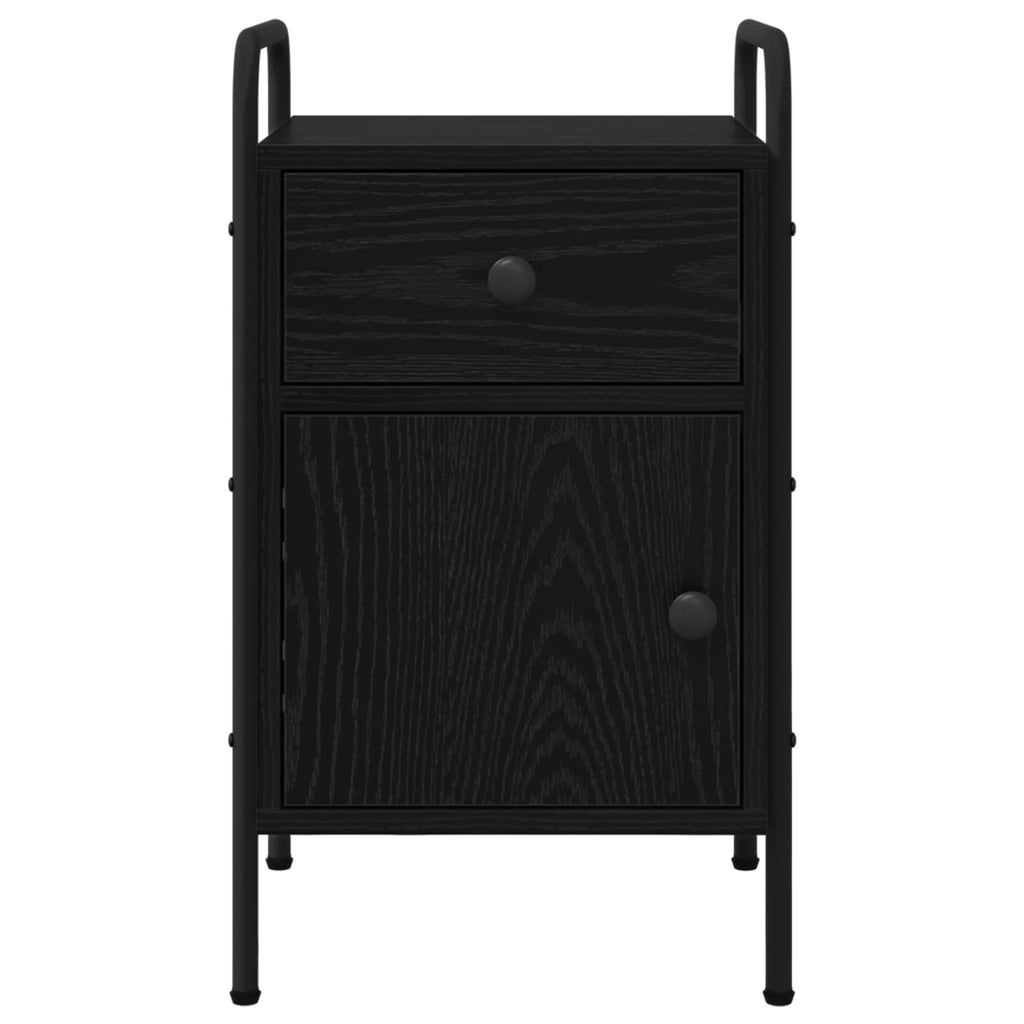 vidaXL Szafka Nocna Czarny dąb 35 x 36,5 x 61 cm Drewno inżynieryjne