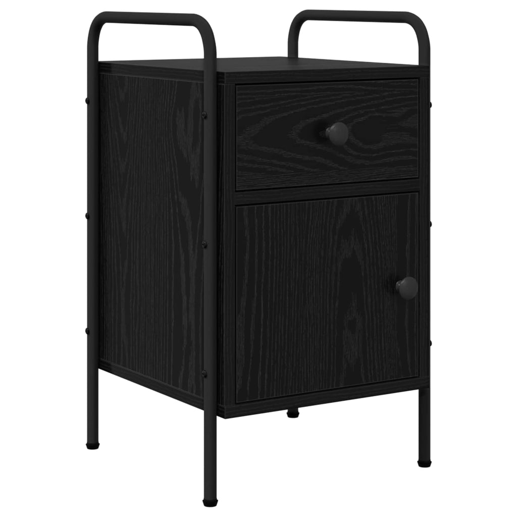 vidaXL Szafka Nocna 2 szt. Czarny dąb 35 x 36,5 x 61 cm