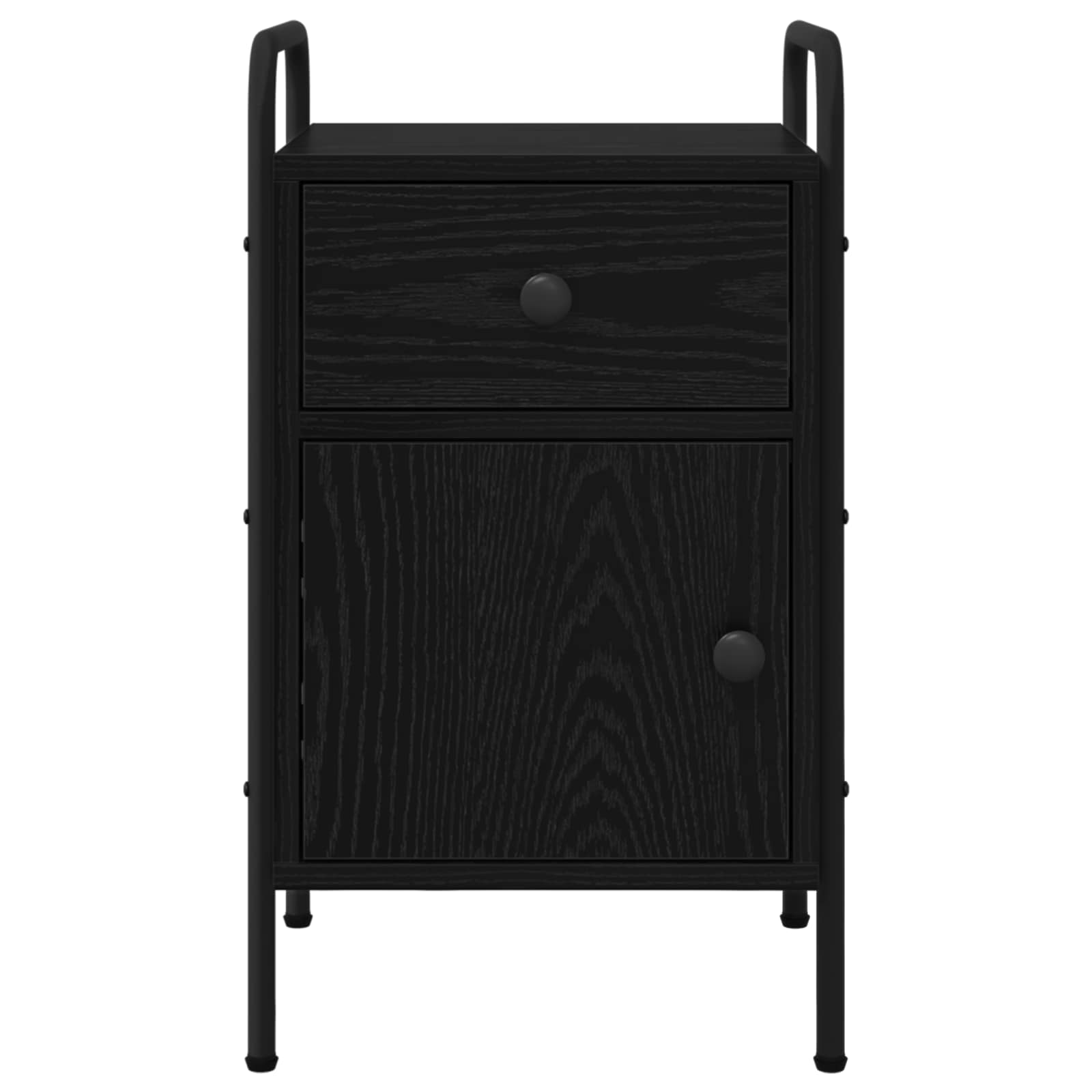 vidaXL Szafka Nocna 2 szt. Czarny dąb 35 x 36,5 x 61 cm