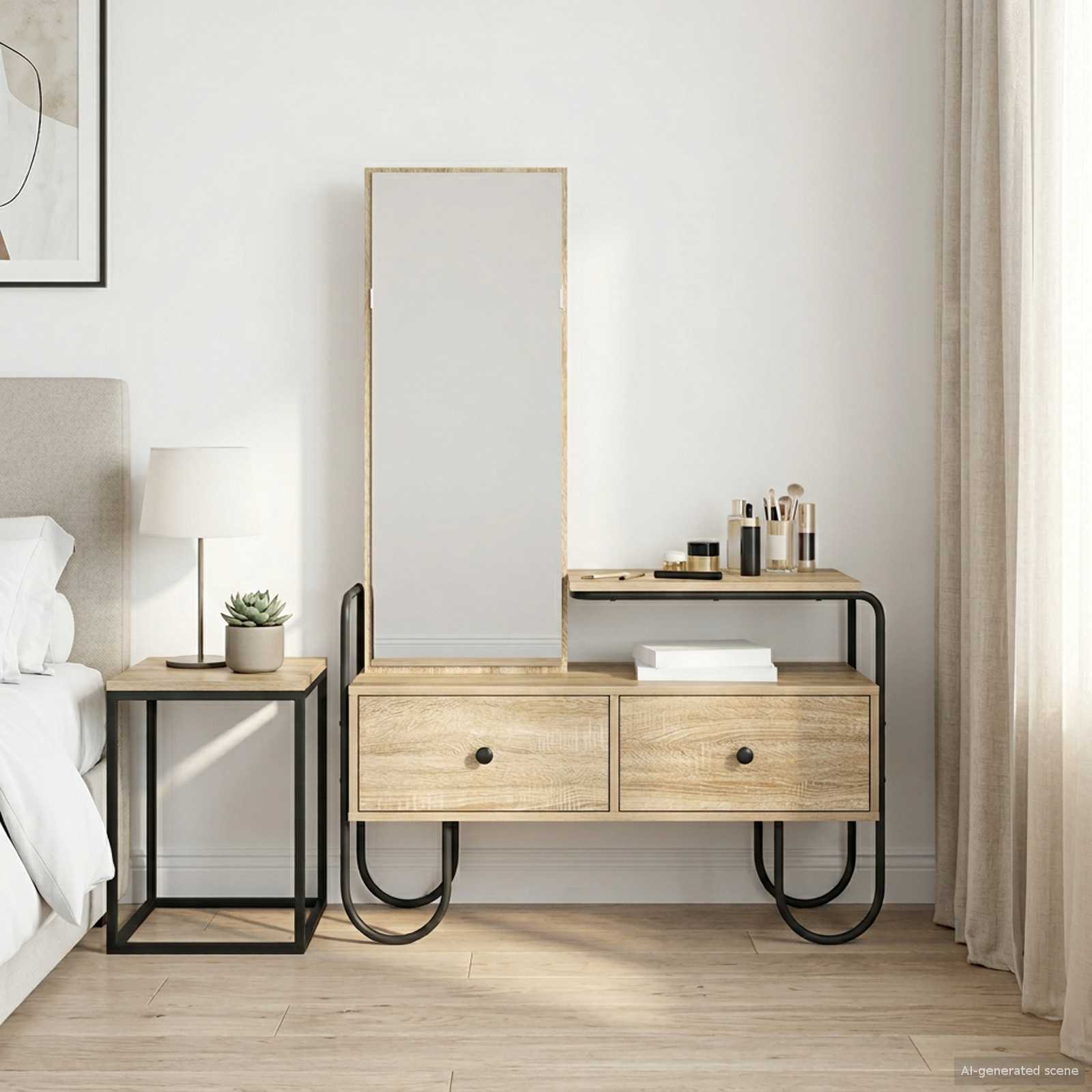 vidaXL Toaletka dąb Sonoma 100 x 36,5 x 136 cm Drewno inżynieryjne