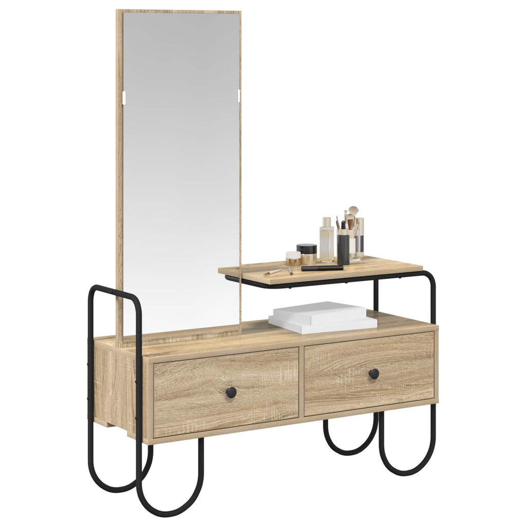 vidaXL Toaletka dąb Sonoma 100 x 36,5 x 136 cm Drewno inżynieryjne