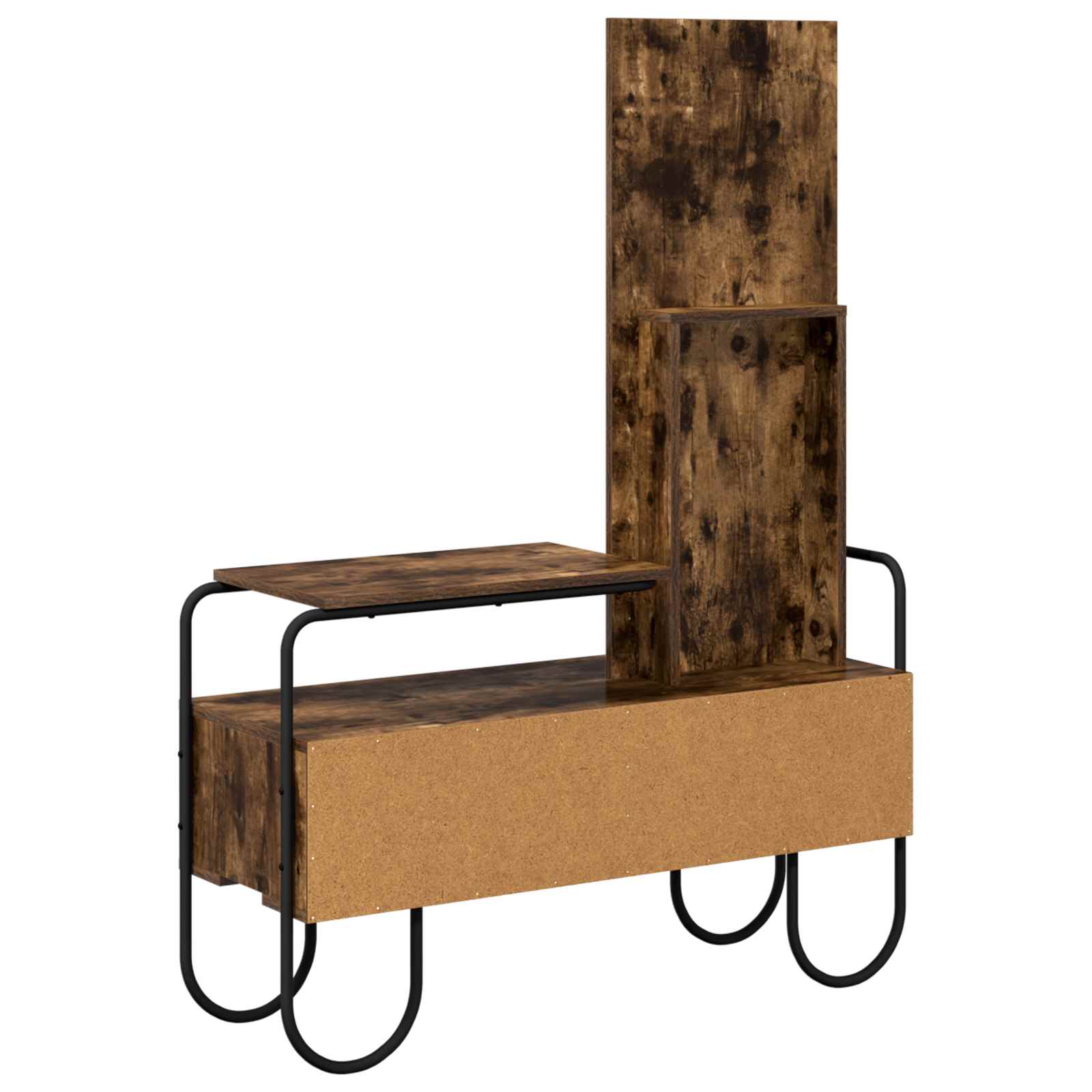 vidaXL Toaletka Dąb wędzony 100 x 36,5 x 136 cm Drewno inżynieryjne
