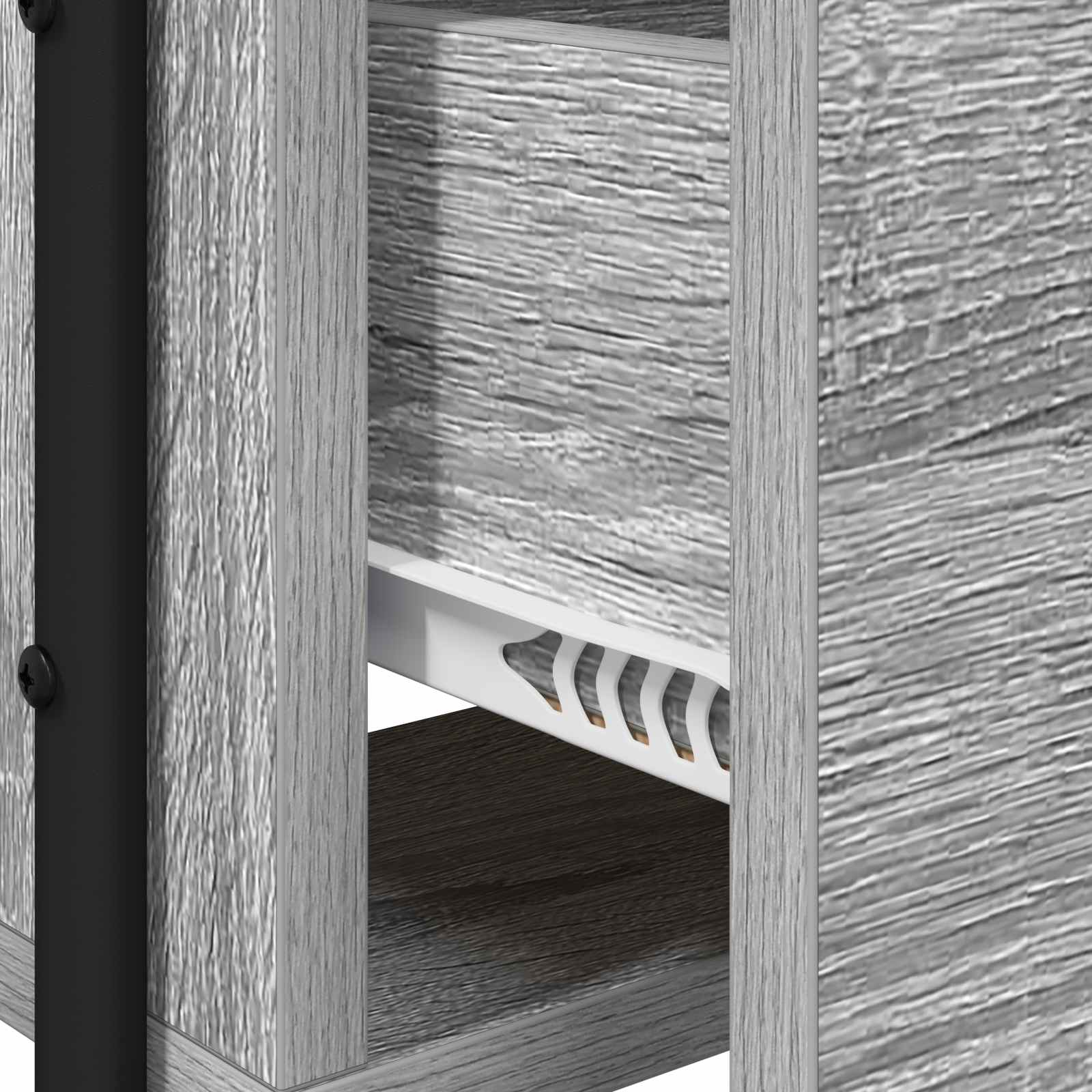 vidaXL Toaletka Szary Sonoma 100 x 36,5 x 136 cm Drewno inżynieryjne