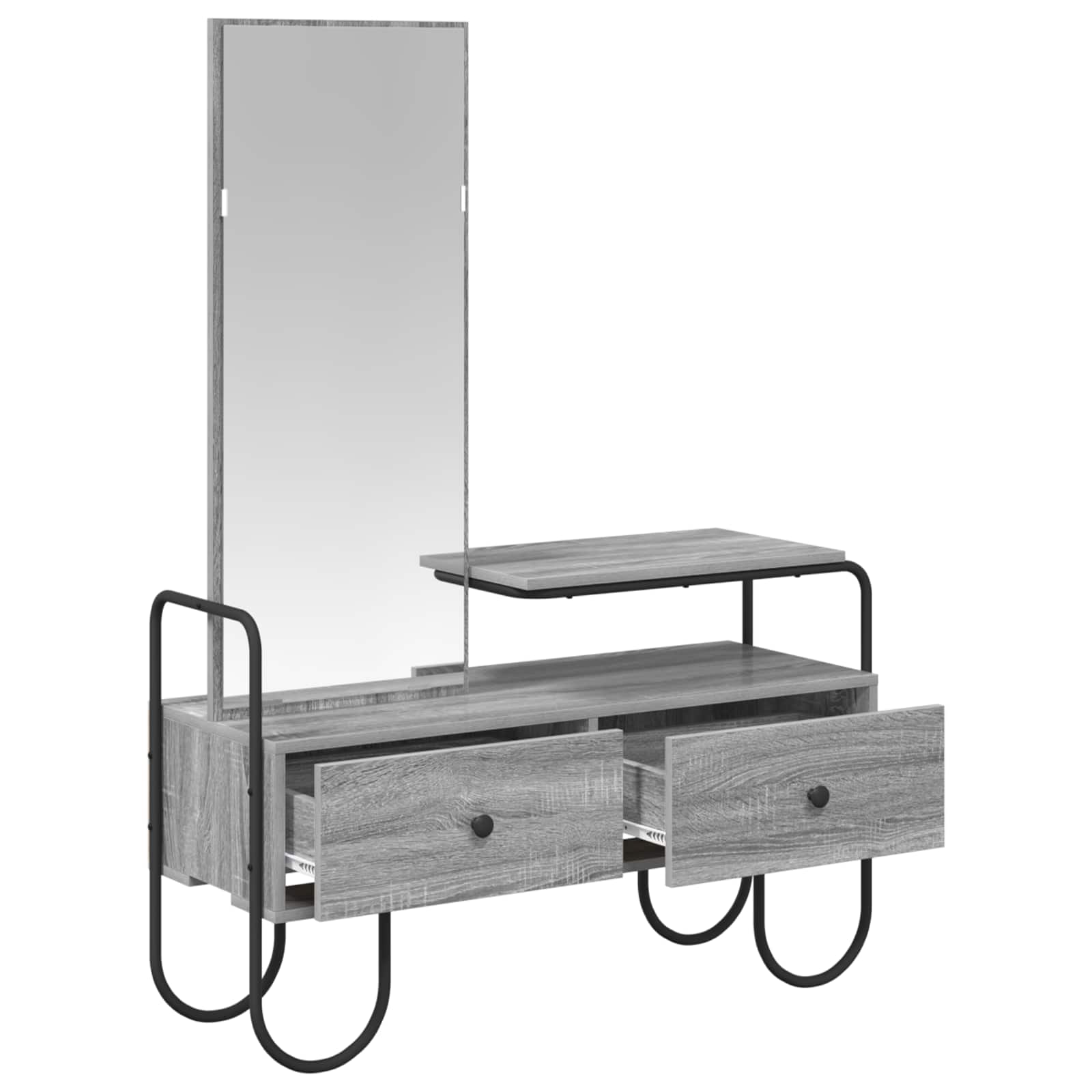 vidaXL Toaletka Szary Sonoma 100 x 36,5 x 136 cm Drewno inżynieryjne