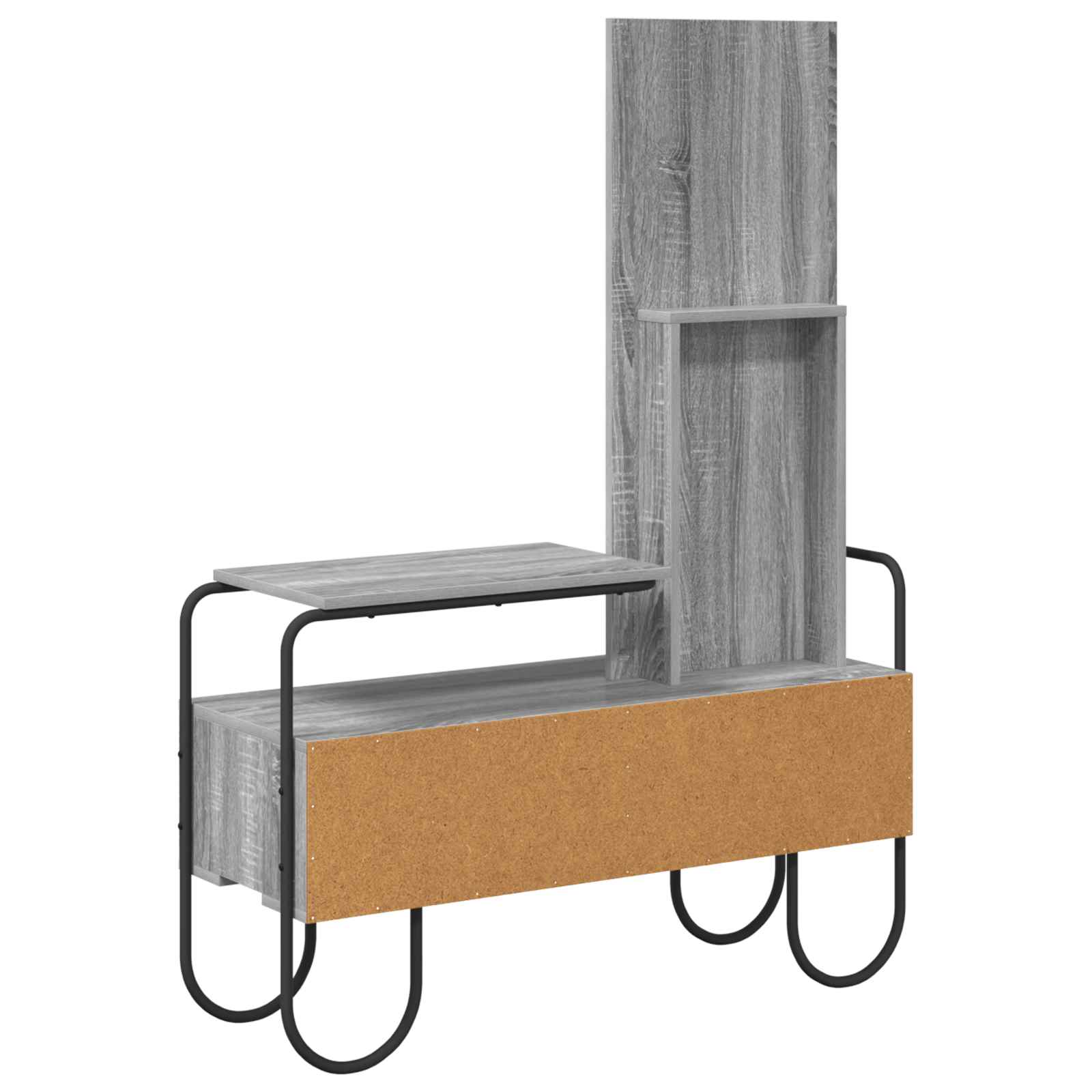 vidaXL Toaletka Szary Sonoma 100 x 36,5 x 136 cm Drewno inżynieryjne