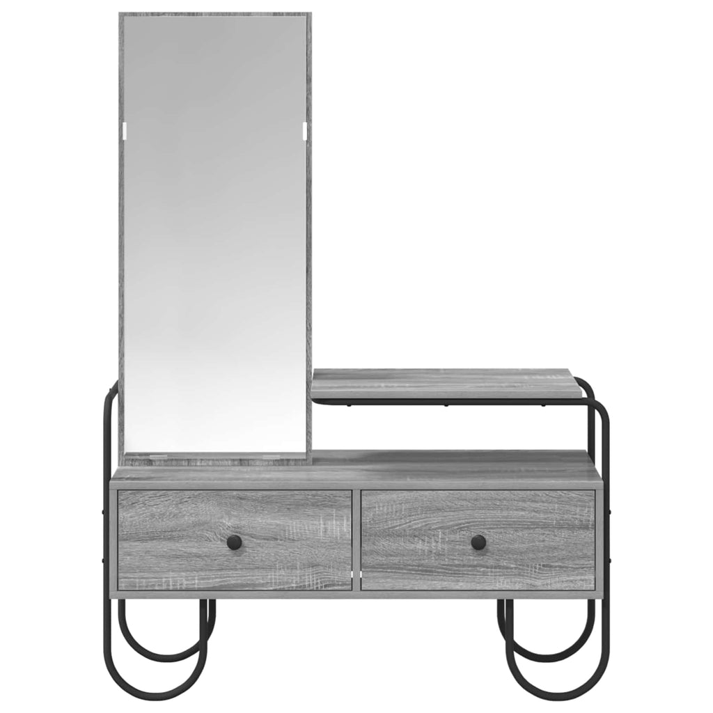 vidaXL Toaletka Szary Sonoma 100 x 36,5 x 136 cm Drewno inżynieryjne