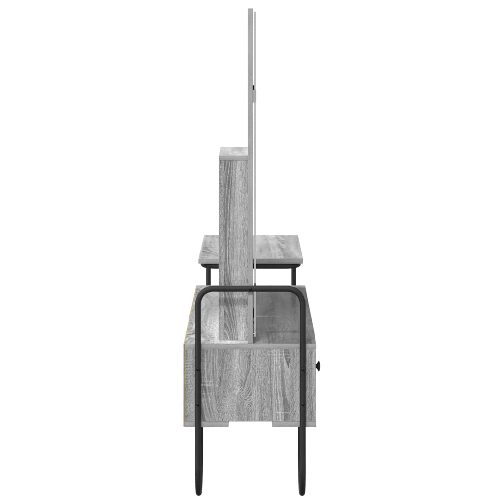 vidaXL Toaletka Szary Sonoma 100 x 36,5 x 136 cm Drewno inżynieryjne