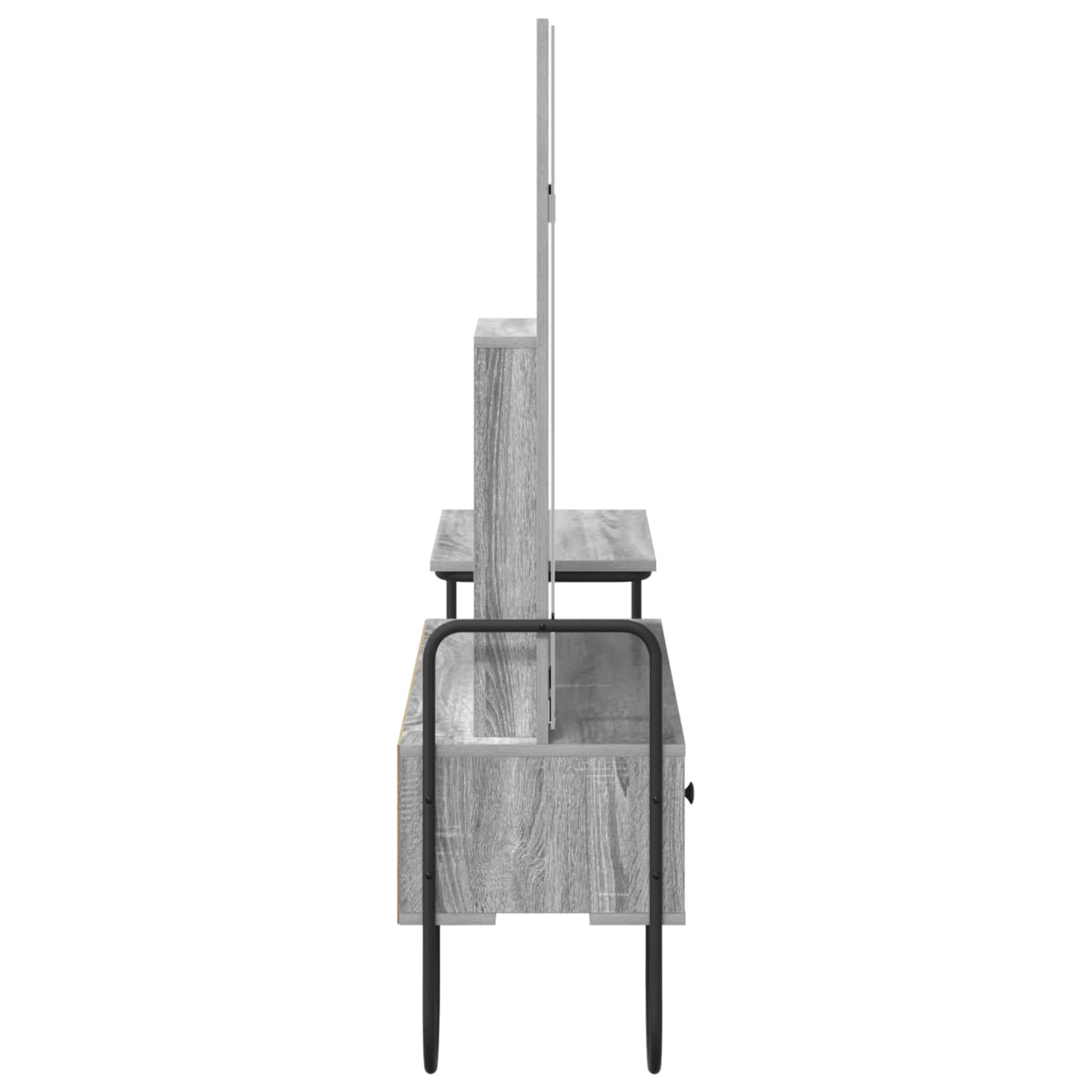 vidaXL Toaletka Szary Sonoma 100 x 36,5 x 136 cm Drewno inżynieryjne