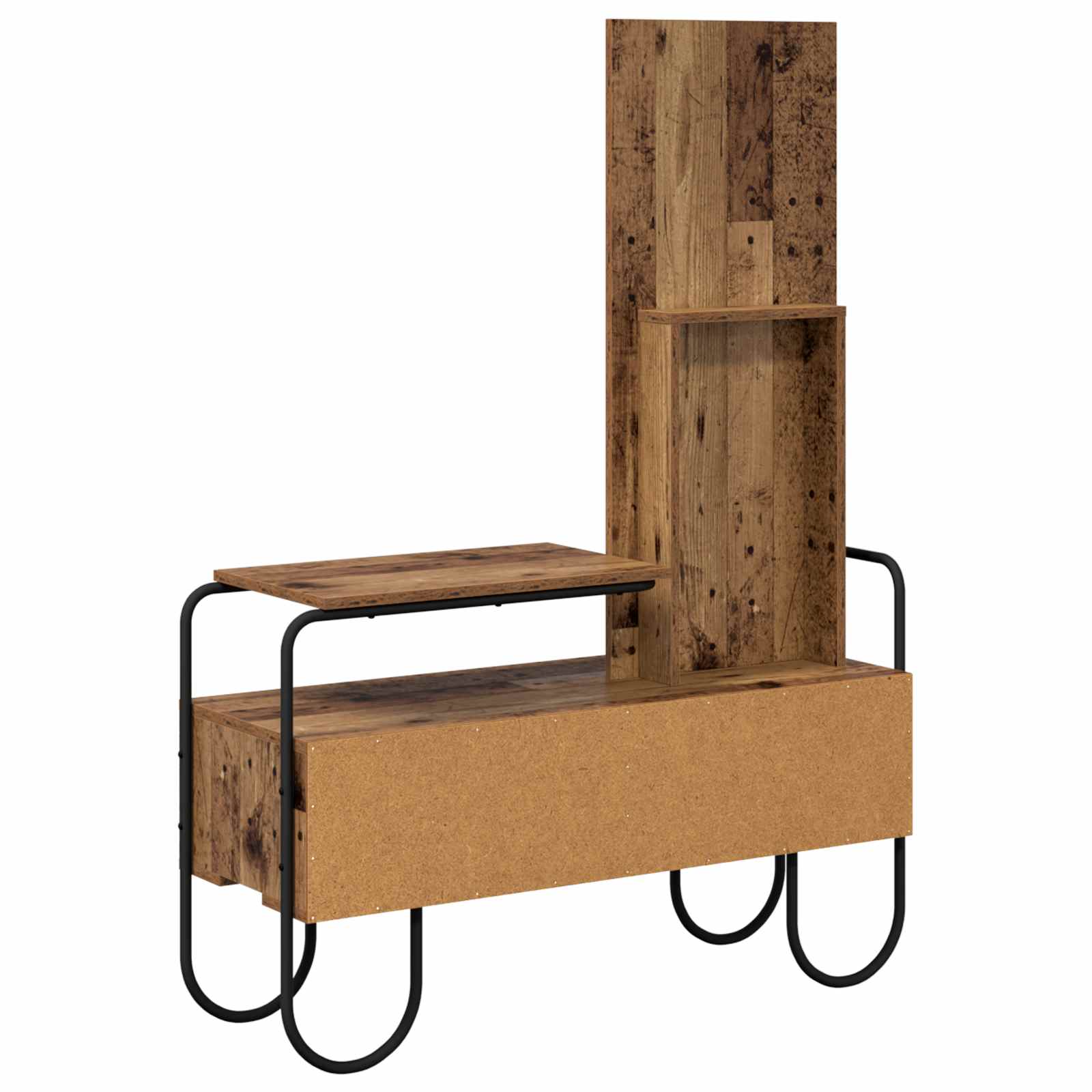 vidaXL Toaletka Stare drewno 100 x 36,5 x 136 cm Drewno inżynieryjne