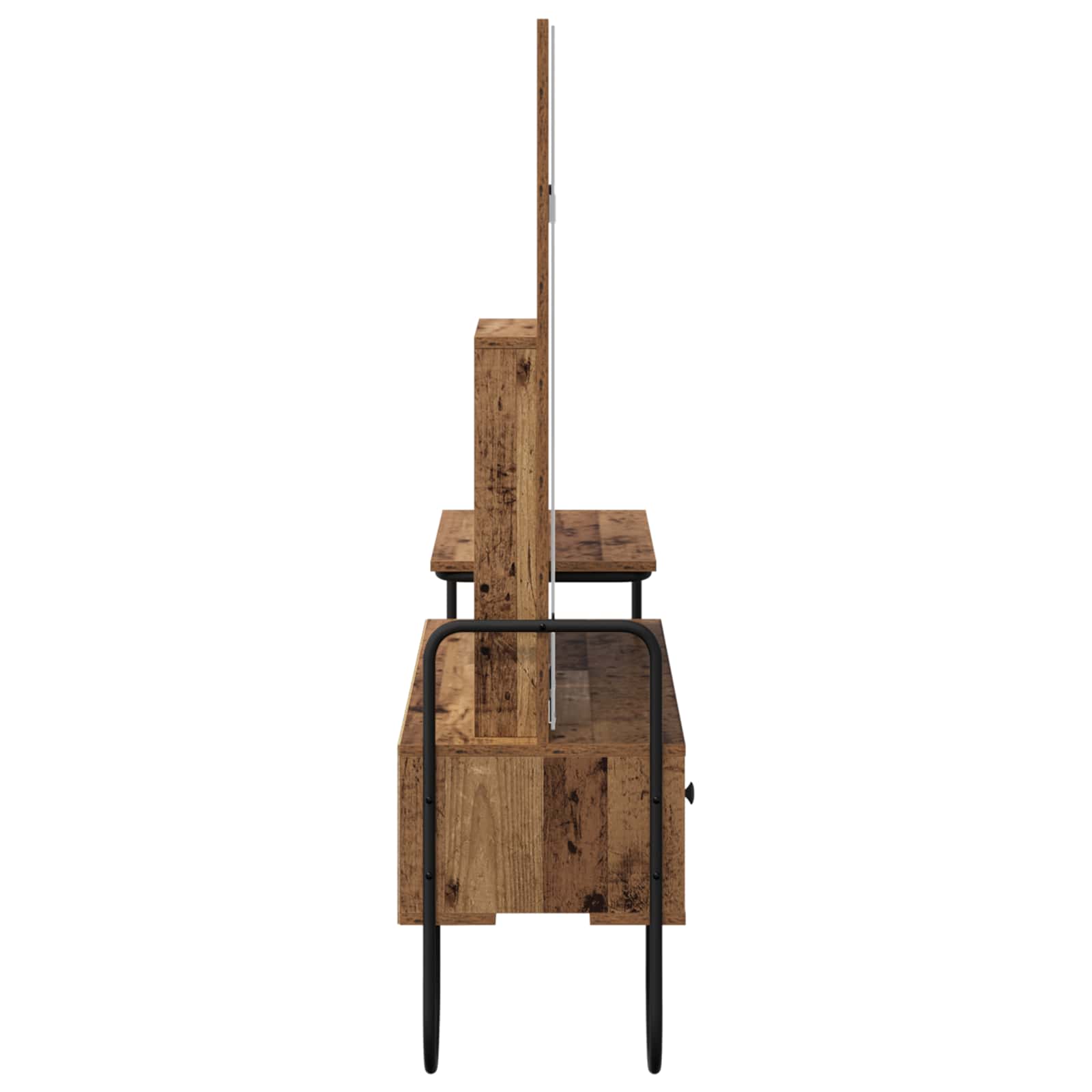 vidaXL Toaletka Stare drewno 100 x 36,5 x 136 cm Drewno inżynieryjne