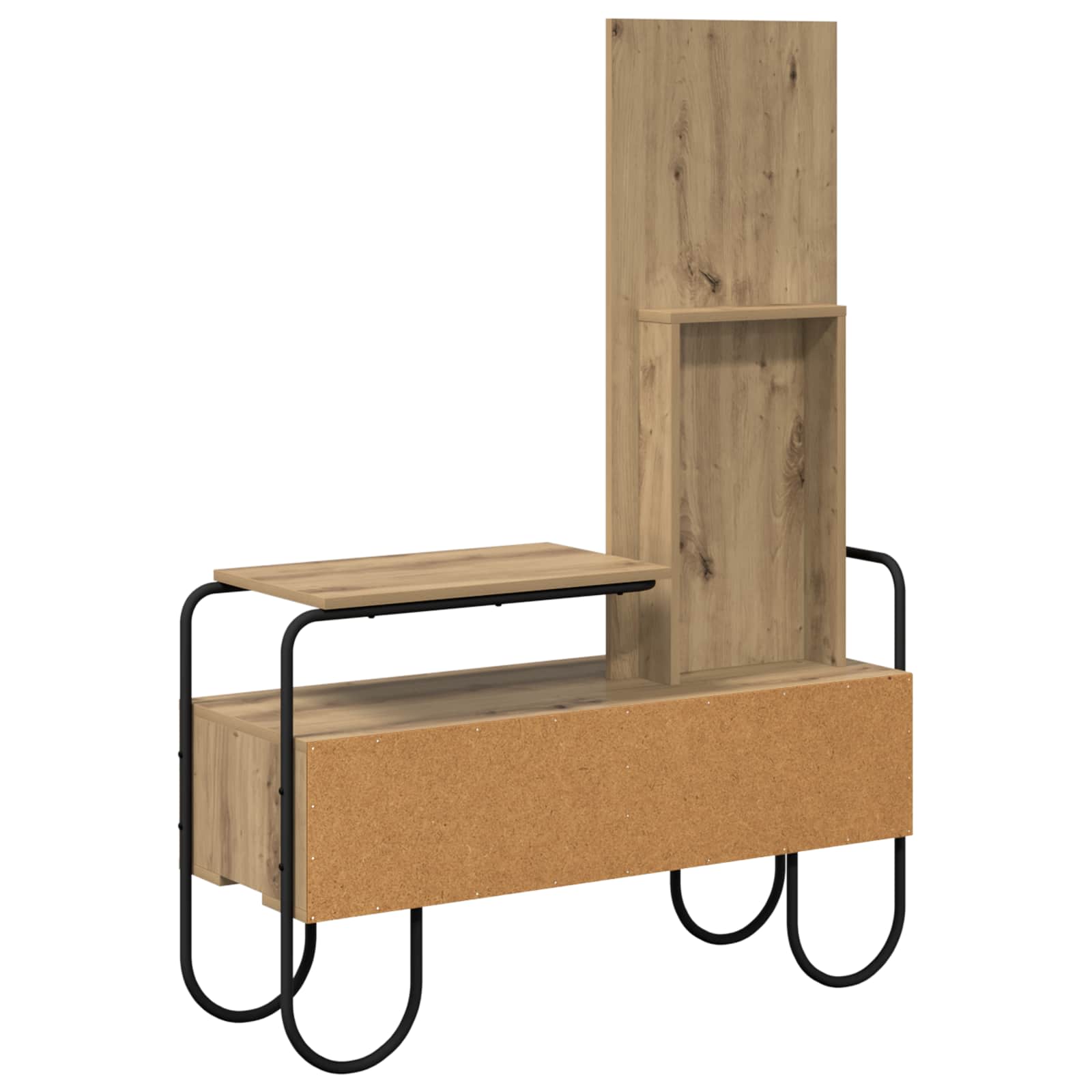 vidaXL Toaletka Dąb artisan 100 x 36,5 x 136 cm Drewno inżynieryjne