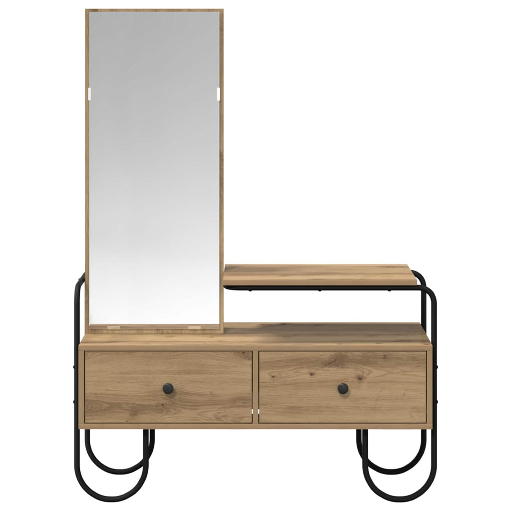 vidaXL Toaletka Dąb artisan 100 x 36,5 x 136 cm Drewno inżynieryjne