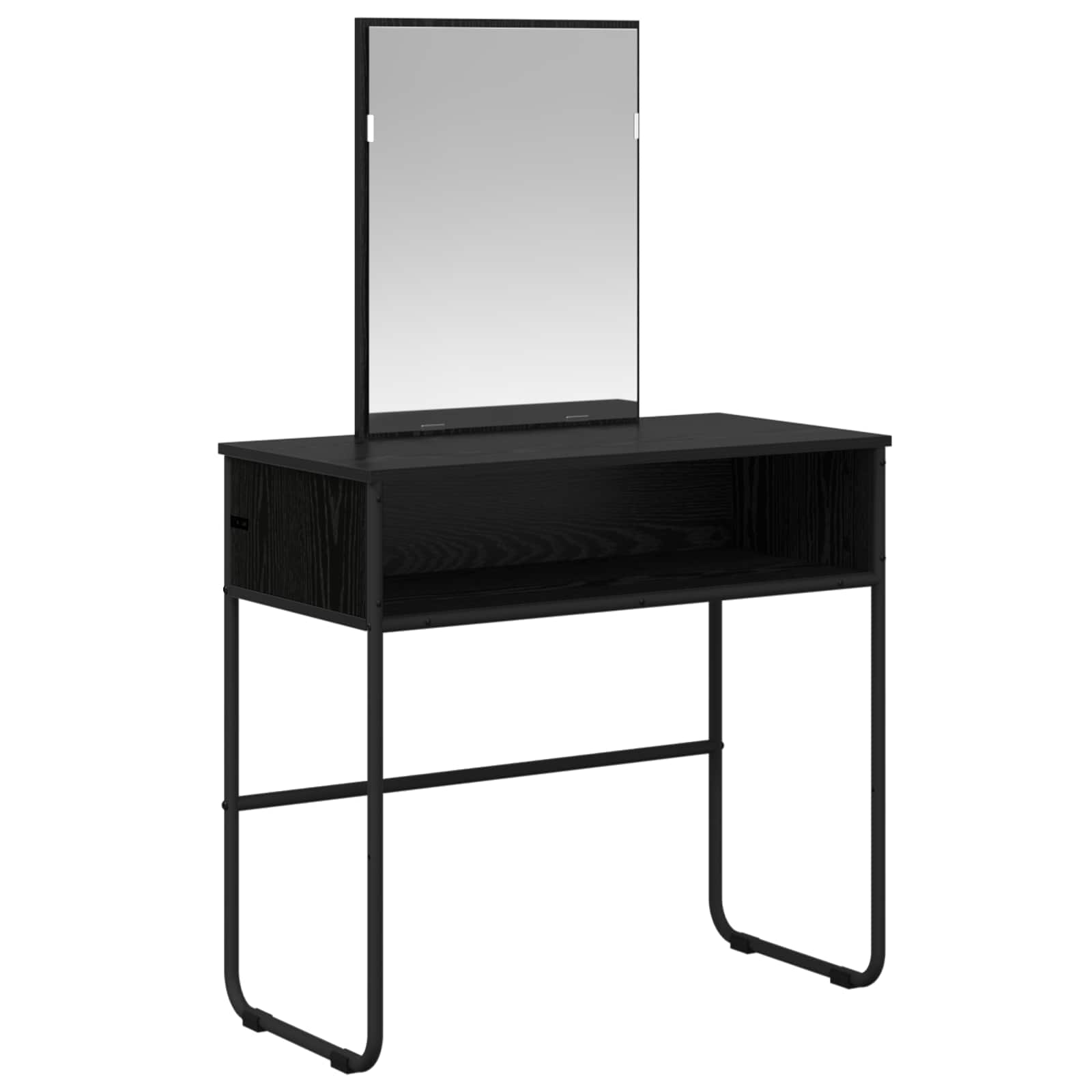 vidaXL Toaletka Czarny dąb 81 x 40 x 131 cm Drewno inżynieryjne