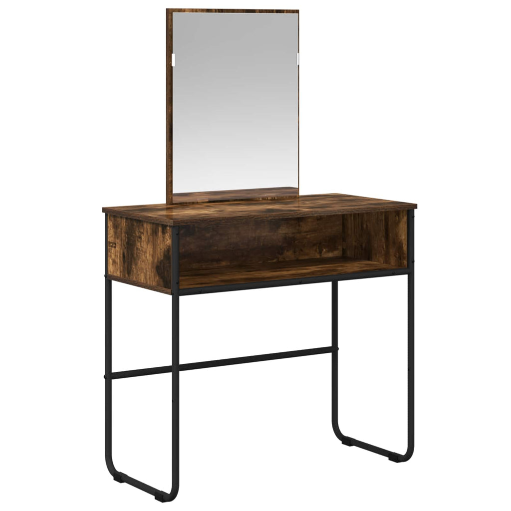 vidaXL Toaletka Dąb wędzony 81 x 40 x 131 cm Drewno inżynieryjne