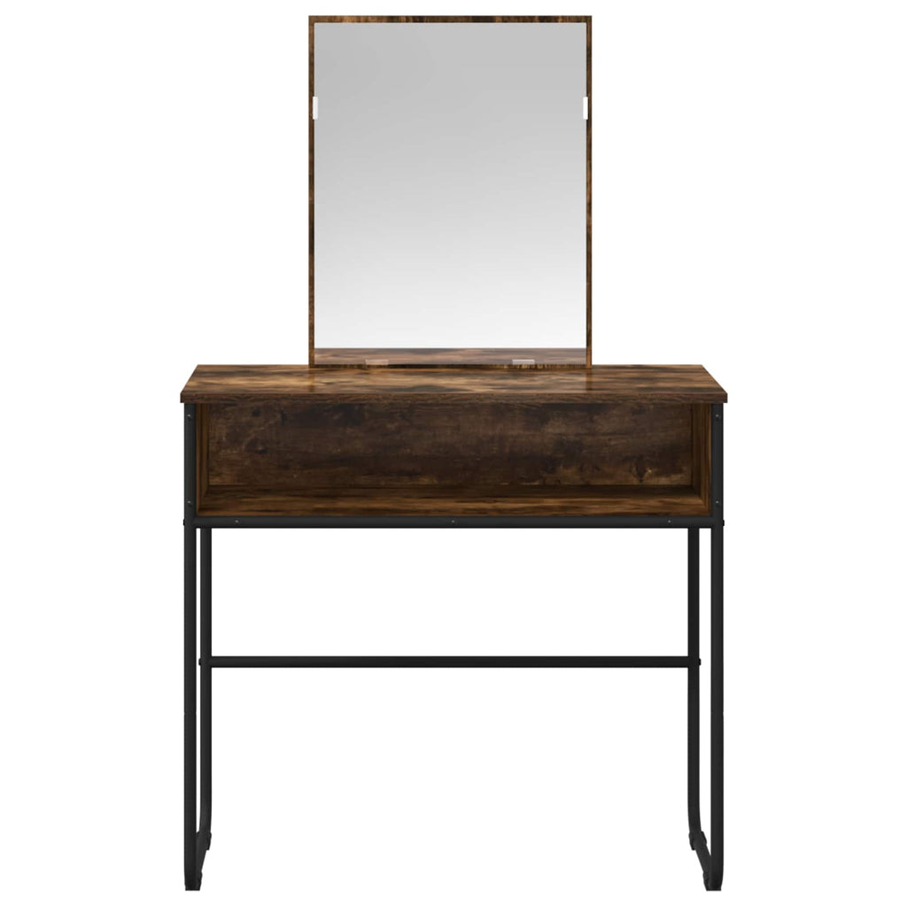 vidaXL Toaletka Dąb wędzony 81 x 40 x 131 cm Drewno inżynieryjne
