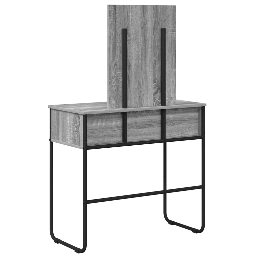 vidaXL Toaletka Szary Sonoma 81 x 40 x 131 cm Drewno inżynieryjne