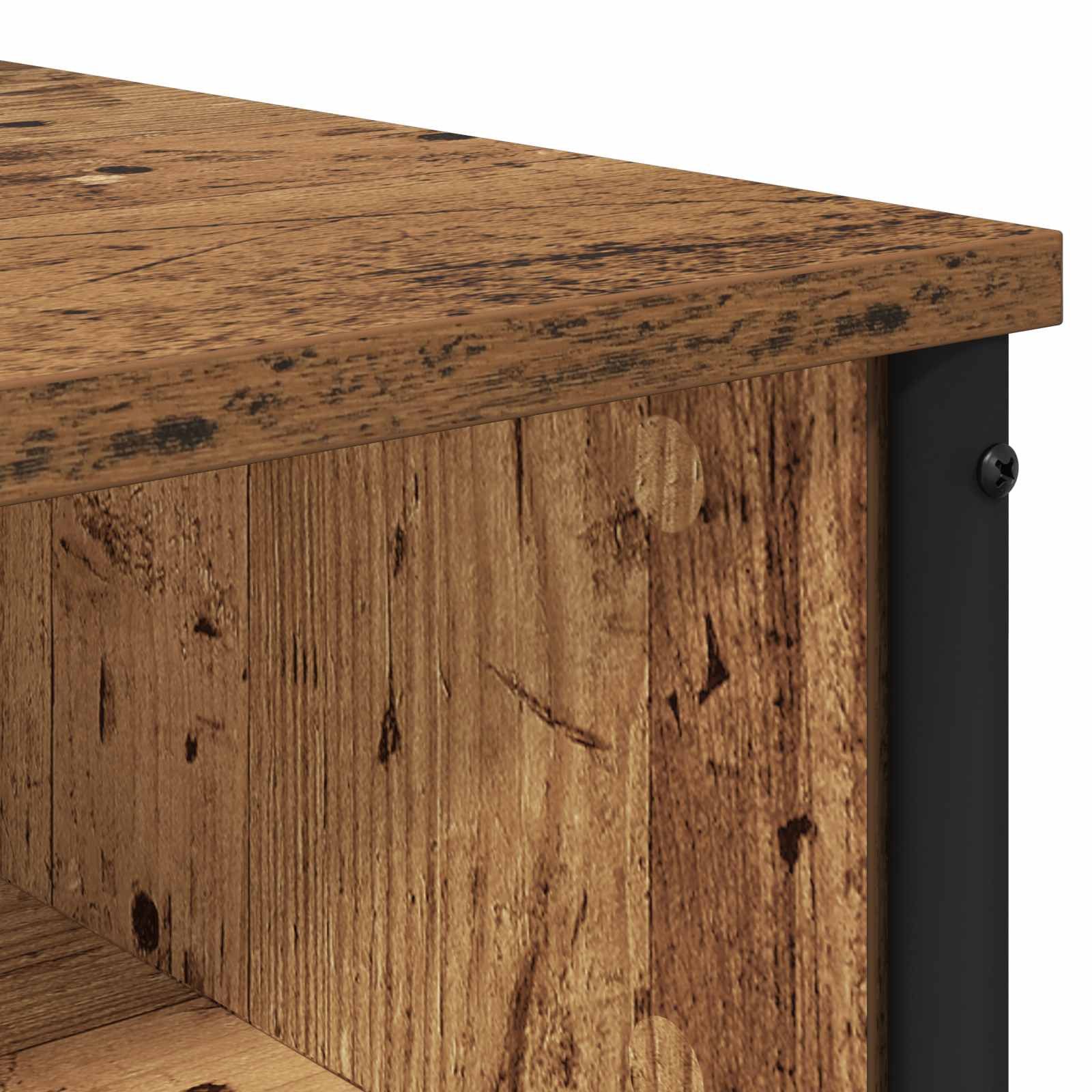 vidaXL Toaletka Stare drewno 81 x 40 x 131 cm Drewno inżynieryjne