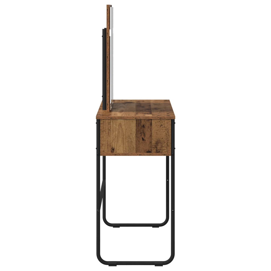 vidaXL Toaletka Stare drewno 81 x 40 x 131 cm Drewno inżynieryjne