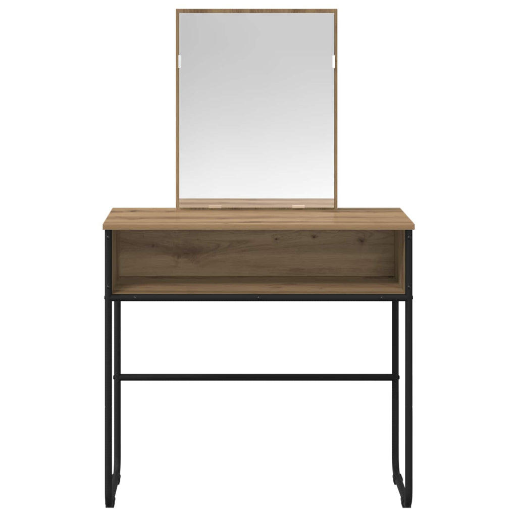 vidaXL Toaletka Dąb artisan 81 x 40 x 131 cm Drewno inżynieryjne