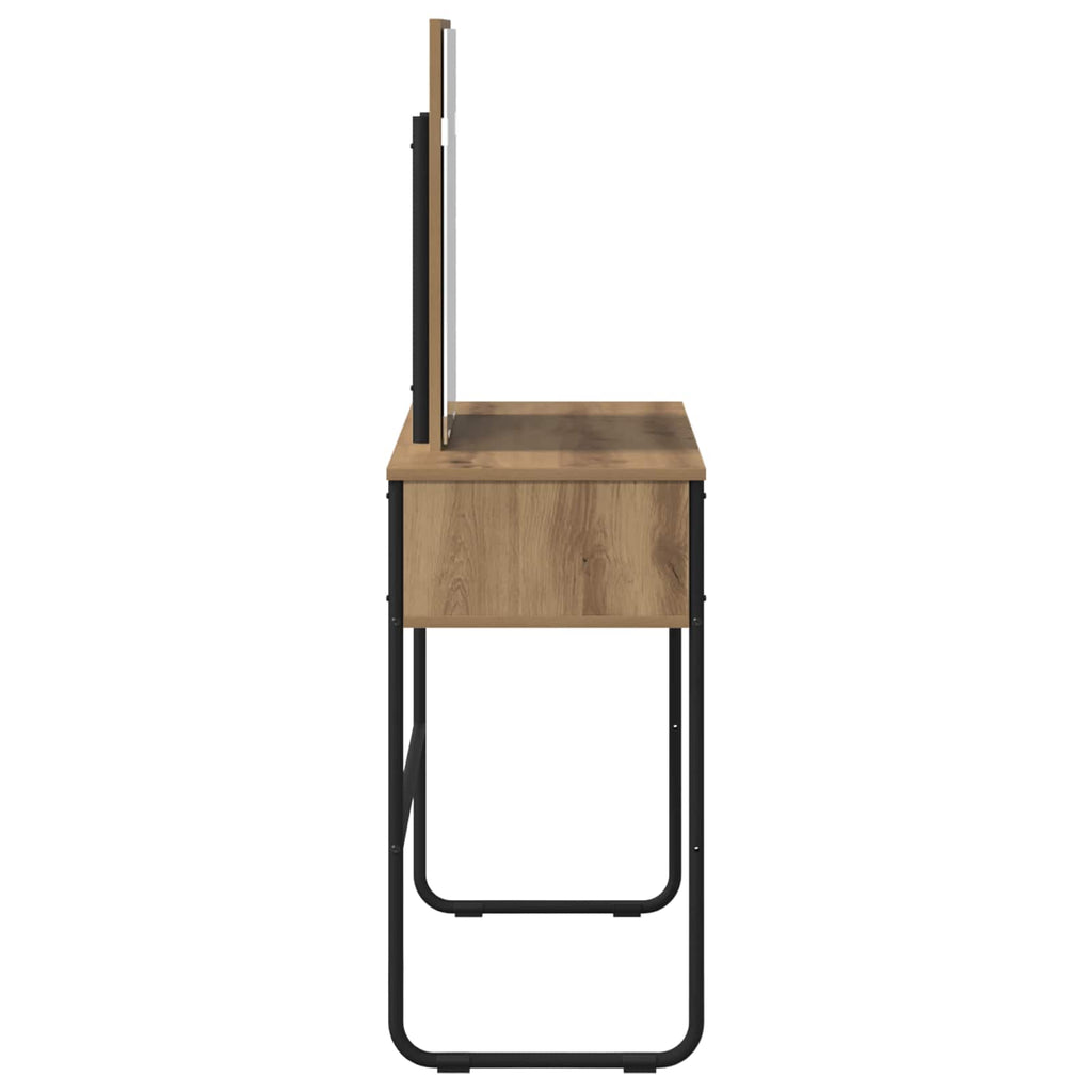 vidaXL Toaletka Dąb artisan 81 x 40 x 131 cm Drewno inżynieryjne
