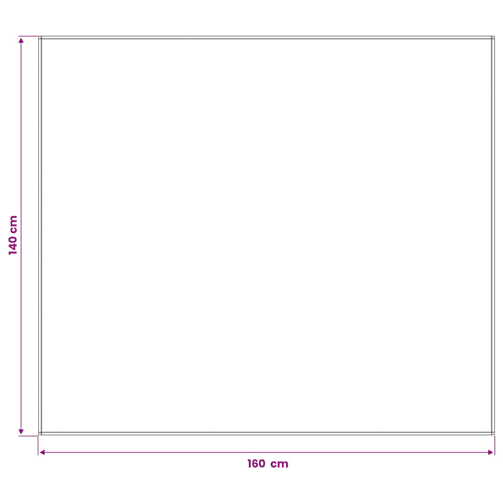 vidaXL Obrus stołowy Prostokątny Biały 140 x 160 cm Poliester