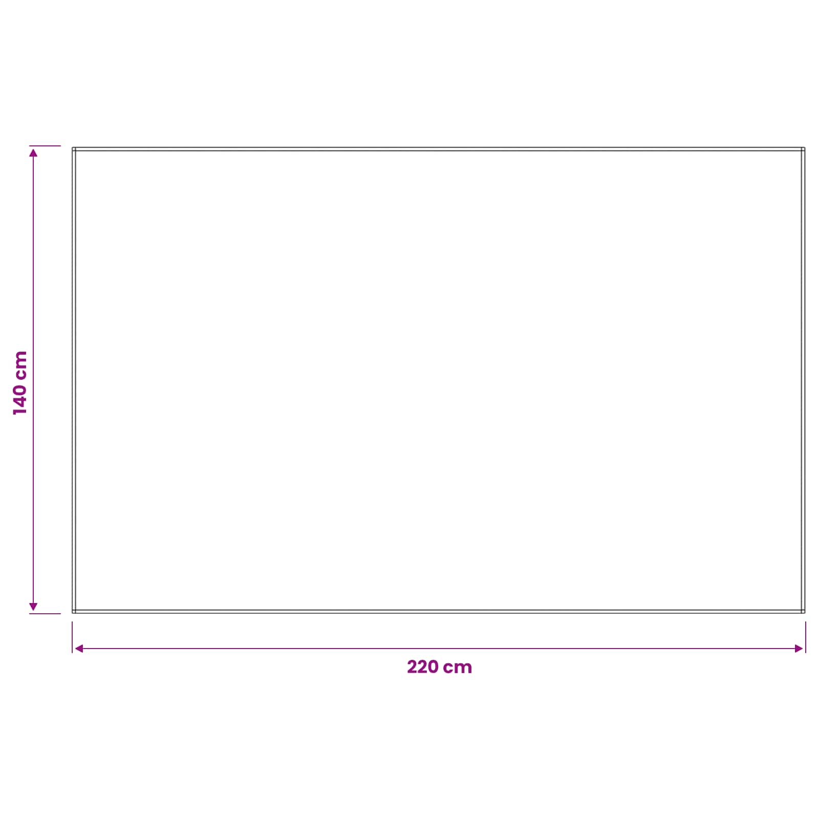 vidaXL Obrus stołowy Prostokątny Biały 140 x 220 cm Poliester