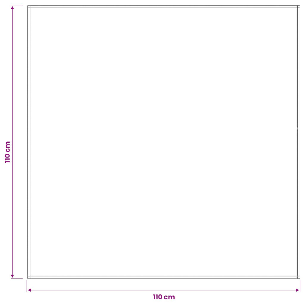 vidaXL Obrus stołowy Kwadrat Czerwone wino 110 x 110 cm