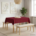vidaXL Obrus stołowy Prostokątny Czerwone wino 110 x 140 cm