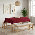 vidaXL Obrus stołowy Prostokątny Czerwone wino 140 x 220 cm