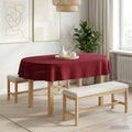 vidaXL Obrus stołowy Owalny Czerwone wino 130 x 180 cm