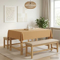 vidaXL Obrus stołowy Prostokątny Beżowy 140 x 160 cm