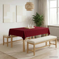 vidaXL Obrus stołowy Prostokątny Czerwone wino 140 x 160 cm