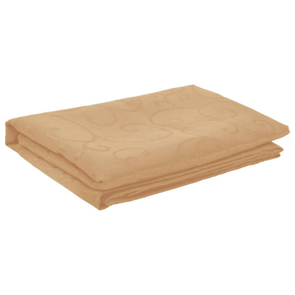 vidaXL Obrus stołowy Prostokątny Beżowy 110 x 180 cm