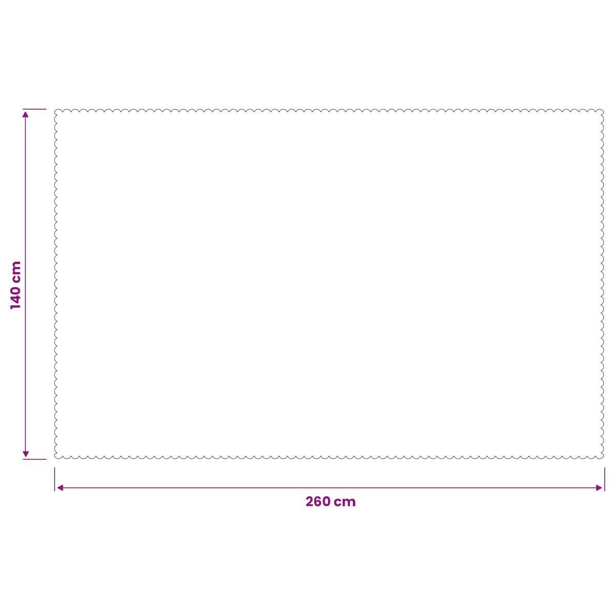 vidaXL Obrus stołowy Prostokątny Czerwone wino 140 x 260 cm