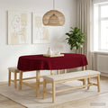 vidaXL Obrus stołowy 5 szt. Owalny Czerwone wino 130 x 180 cm