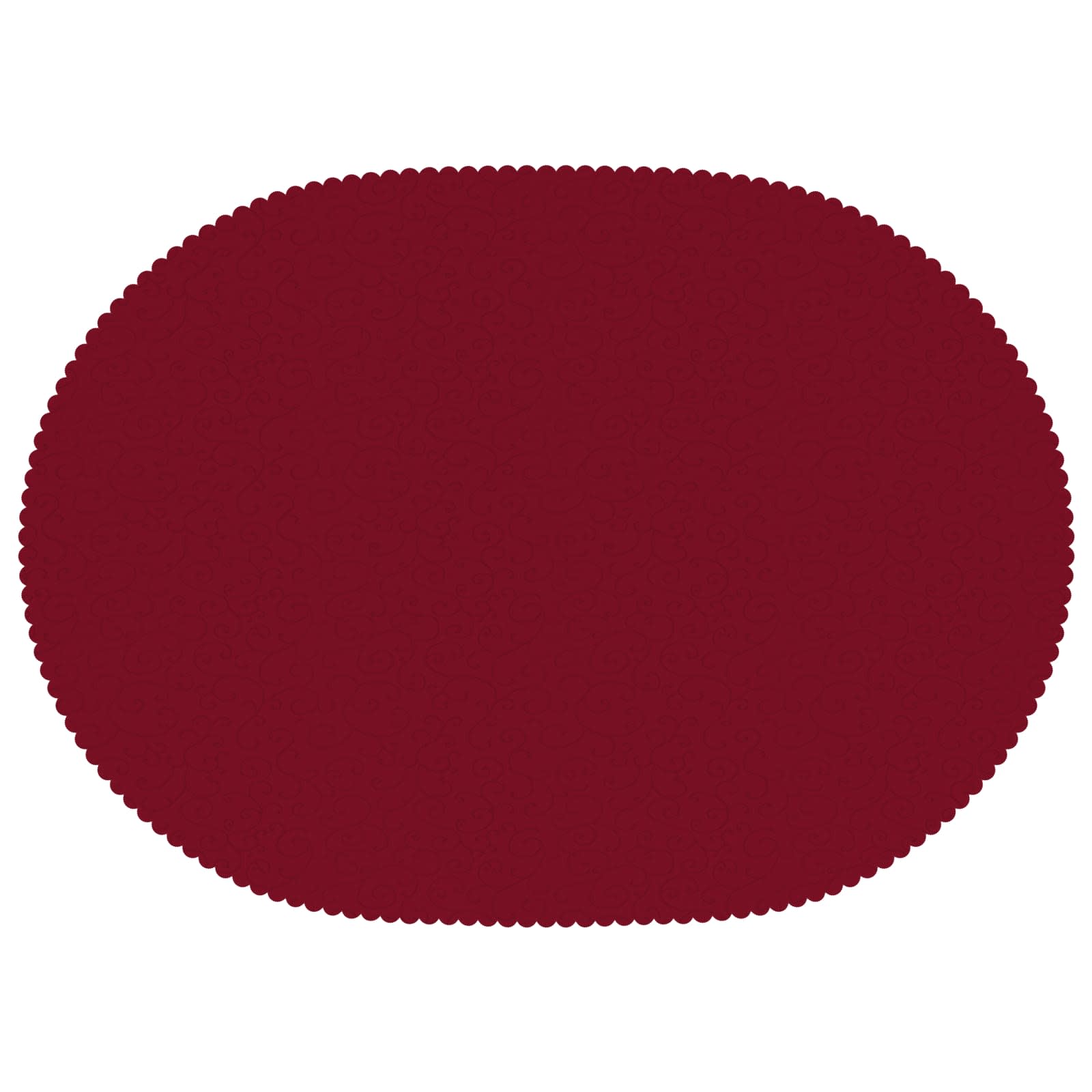 vidaXL Obrus stołowy Owalny Czerwone wino 130 x 180 cm