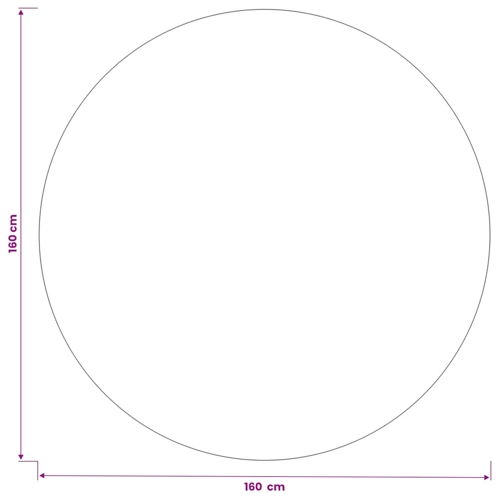 vidaXL Obrus stołowy 5 szt. Okrągły kremowobiały Ø 160 cm