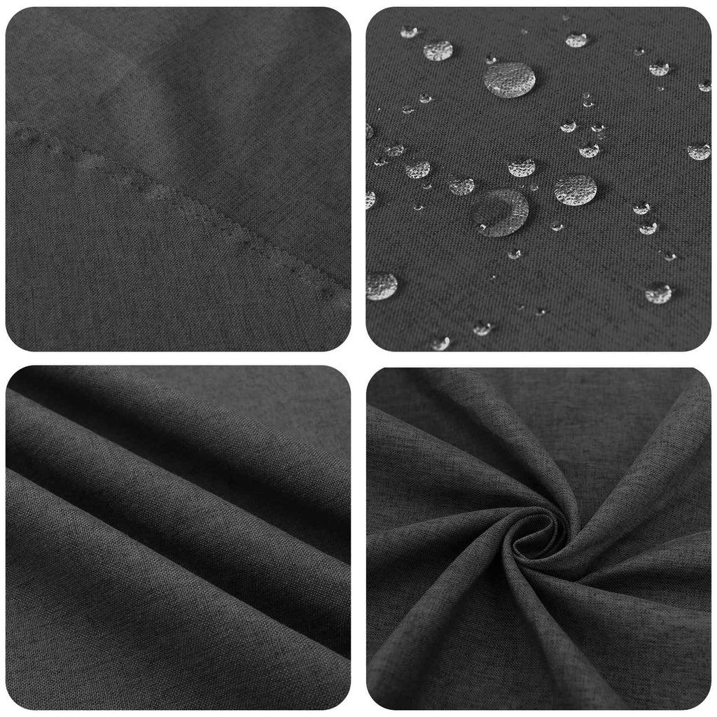 vidaXL Obrus stołowy 5 szt. Okrągły ciemnoszary Ø 180 cm